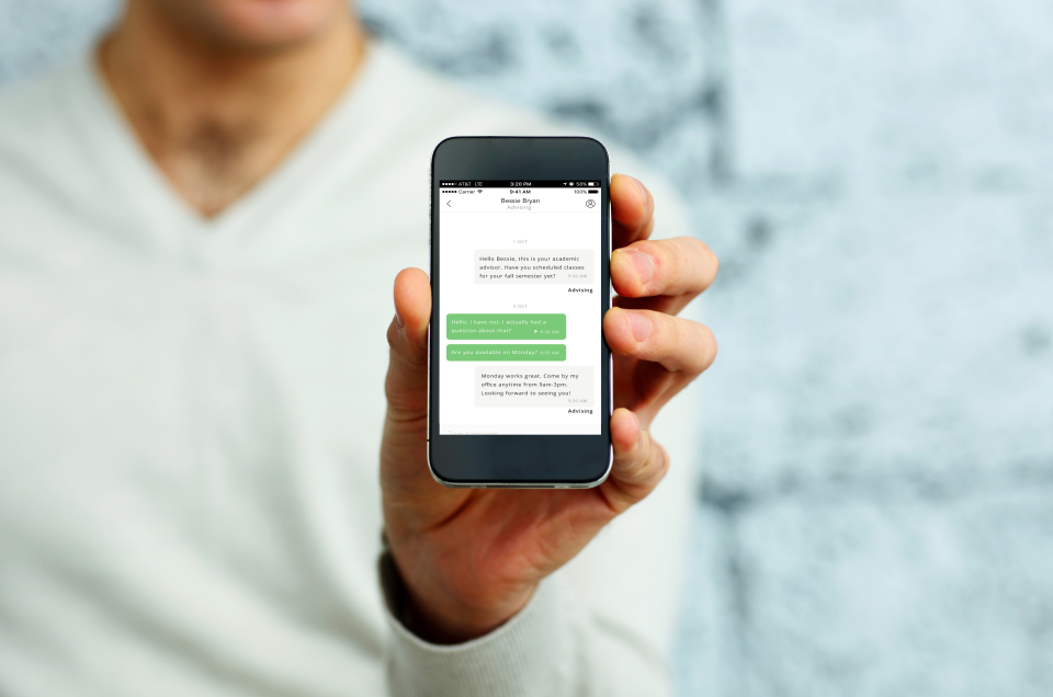 screenshot of Modern Campus Message